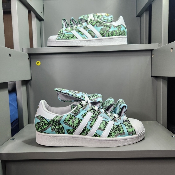 Adidas jeremy scott x super Star 'Money'  HP6596 Size 9 men- 10 Women's - Picture 2 of 12